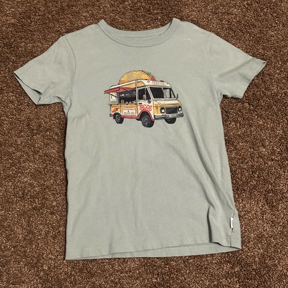 J Crew Crewcuts Boys Taco Truck Tee Shirt size small (6/7)